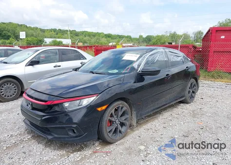 2019 Honda Civic Sport z USA, uszkodzony, nr VIN 2HGFC2F82KH503510